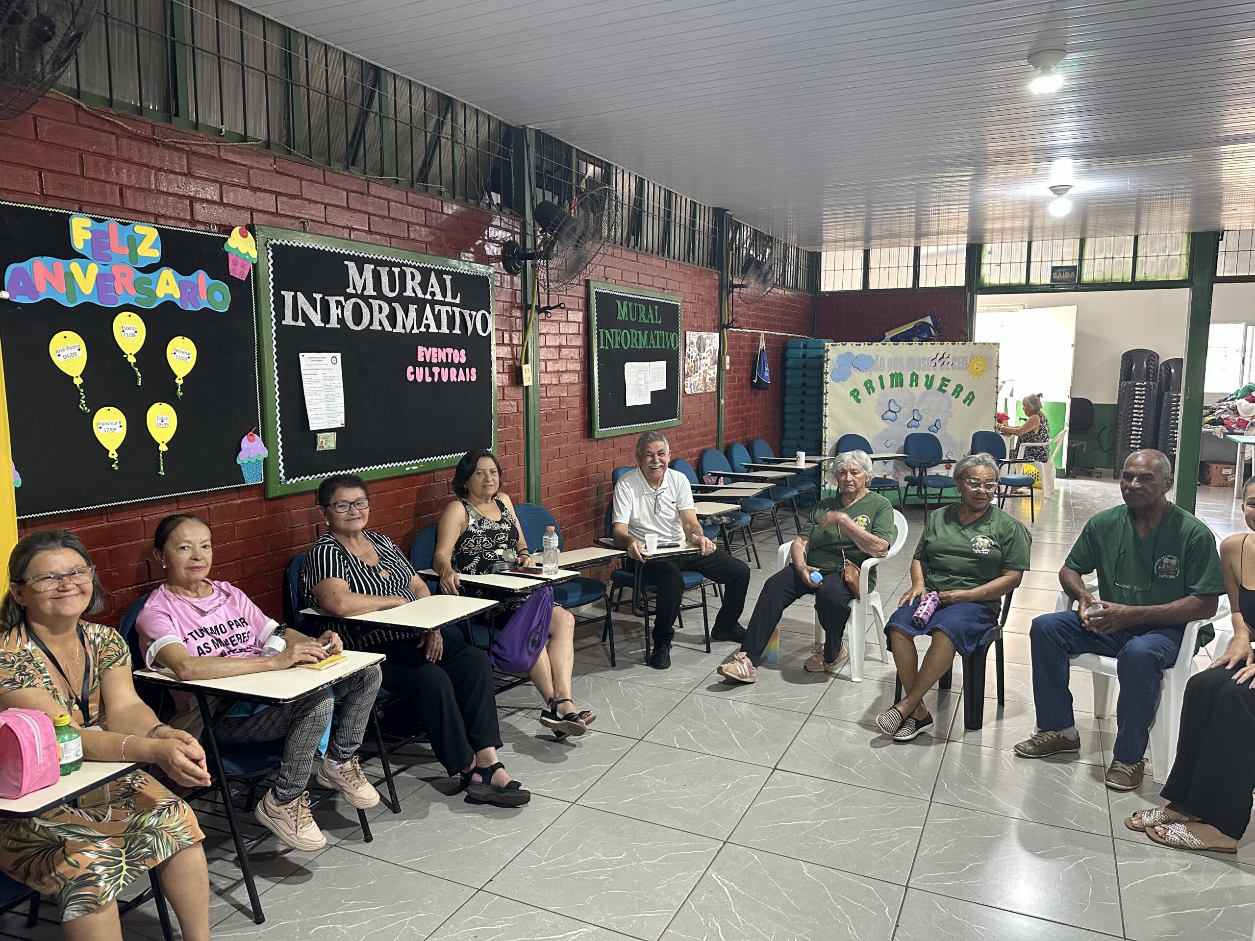 Roda de Conversa na Associação dos Idosos de Ceilândia Destaca Autocuidado e Alimentação Saudável.