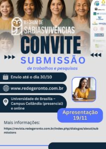 2ª etapa do Sábias Vivências II em 19 de novembro contará com apresentação de estudos e pesquisas